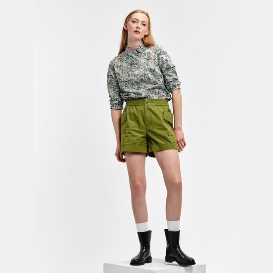 Aigle Bermuda Shorts Women Green ZA-86123